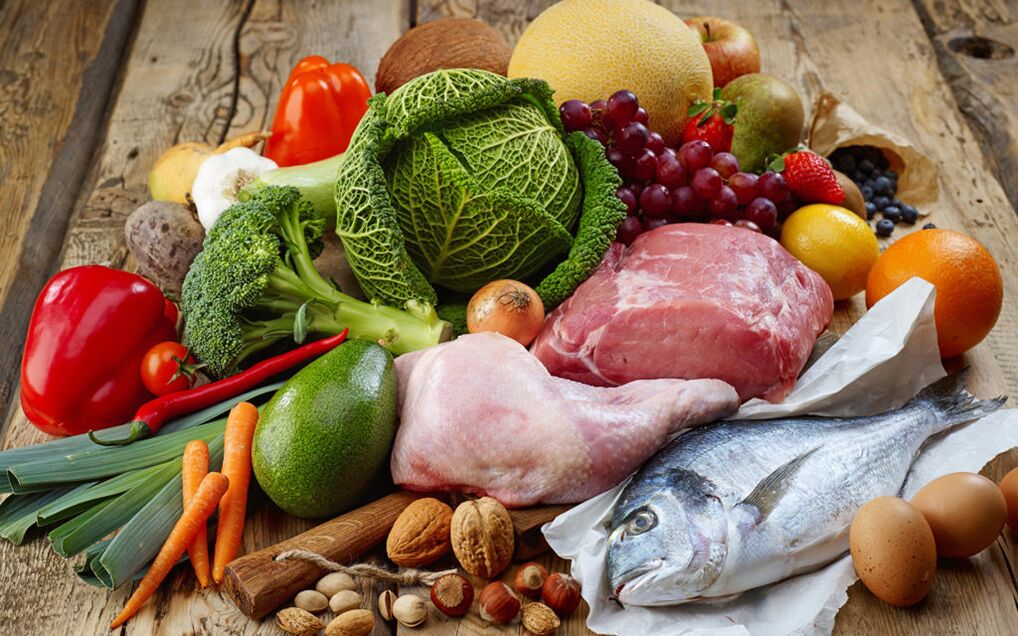 Raznolikost zdravih prehranskih izdelkov